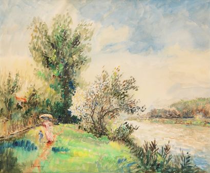 null Frank WILL (1900-1951)

Paysage animé à Thomery

Aquarelle sur papier

Signé...