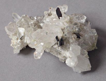 null BROOKITE sur quartz Balouchistan, Pakistan