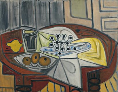 Javier VILATO (1921-2000) Nature morte, 1949 Huile sur toile Signée en haut à gauche...