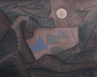 Javier VILATO (1921-2000) La Lune, Le Retenaou, 1967-1968 Huile sur toile Signée...