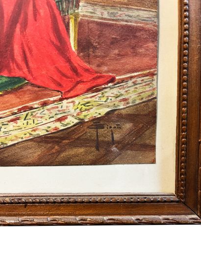 null French school of the beginning of the XXth century
The Cardinal's lunch
Watercolor...