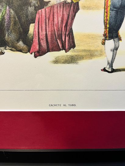 null D’après Luis FERRANT Y LAUSAS (1806-1868)
Scène de tauromachie
Paire de lithographies...