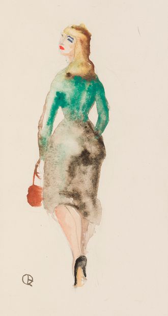 null Charles PICART LE DOUX (1881-1959)
Du Bitume à L’Hôtel. Aquarelles par Picart...