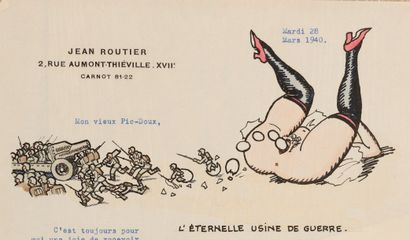 null Jean ROUTIER (1884-1953)
Correspondence with Charles PICART LE DOUX
1917-1920
...