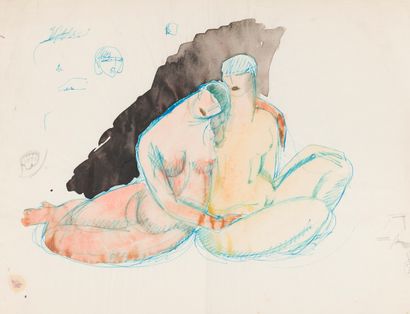 null Charles PICART LE DOUX (1881-1959)
Nudes and odalics
Suite of eight watercolors...