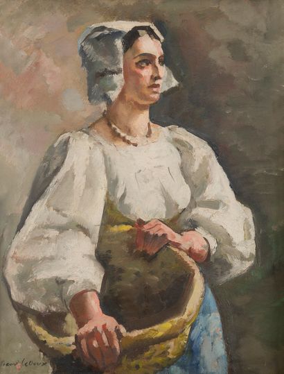 null Charles PICART LE DOUX (1881- 1959)
Italian woman, 1924
Oil on canvas signed...