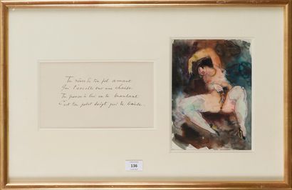 null Charles PICART LE DOUX (1881-1959)
« Tu rêves… »
Encre et aquarelle sur pap...