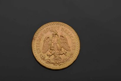 null 1 piece of 50 Pesos gold - Mexico