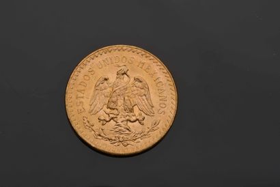 null 1 piece of 50 Pesos gold - Mexico