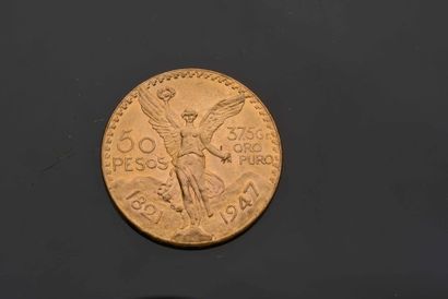 null 1 piece of 50 Pesos gold - Mexico