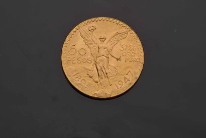 null 1 piece of 50 Pesos gold - Mexico