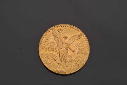 null 1 piece of 50 Pesos gold - Mexico