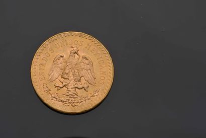 null 1 piece of 50 Pesos gold - Mexico