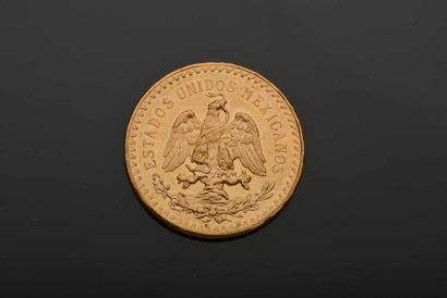 null 1 piece of 50 Pesos gold - Mexico