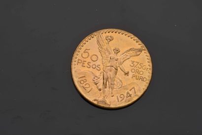 null 1 piece of 50 Pesos gold - Mexico