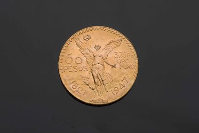 null 1 piece of 50 Pesos gold - Mexico