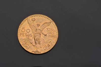 null 1 piece of 50 Pesos gold - Mexico