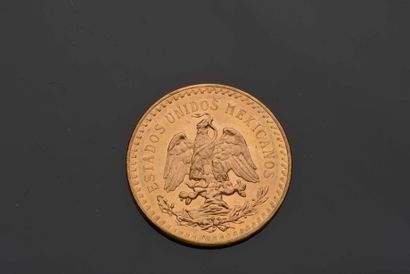 null 1 piece of 50 Pesos gold - Mexico