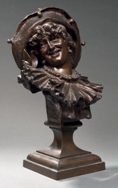 ERNST SEGER (1868-1939) Le bal masqué Sculpture en bronze ciselé et patiné, signée...