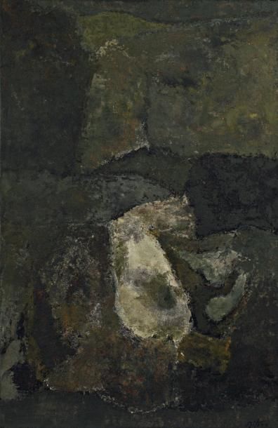ALBERT BITRAN (NÉ EN 1929) Composition abstraite Huile sur toile, Signée en bas à...