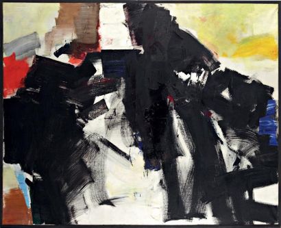 Jean MIOTTE (Né en 1926) Composition abstraite - 1970 Huile sur toile 133 x 165 cm...