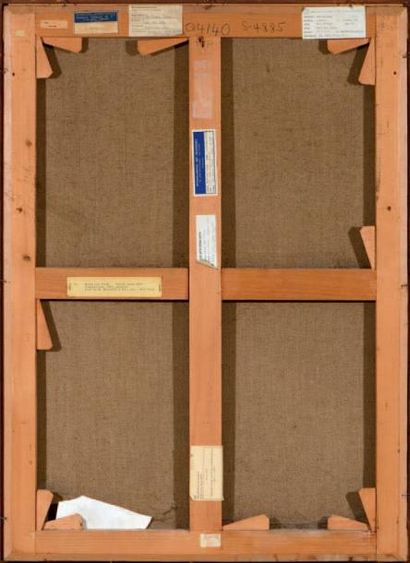 Bram VAN VELDE (1895-1981) Composition - 1967 Gouache sur papier 104 x 72,5 cm Provenance...