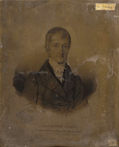 null Pierre à lithographie représentant le portrait de Mr Alexandre BRONGNIART.

Haut....