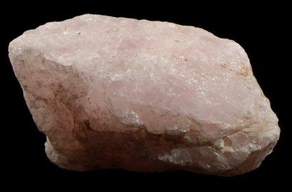 null QUARTZ (CRISTAL DE ROCHE) ROSE H. 8 L. 17 cm