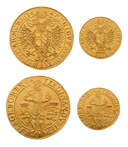 BOHEME Ferdinand II (1619-1637) 10 Ducats or. 1634. Prague. 34,58 g Tobias Schuster....