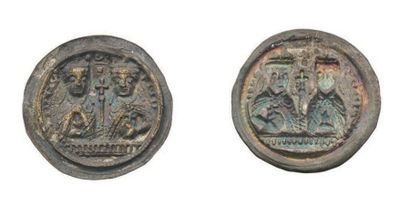 Allemagne PALATINAT ROYAL de GELNHAUSEN Frédéric I (1152-1190) Bustes couronnés,...