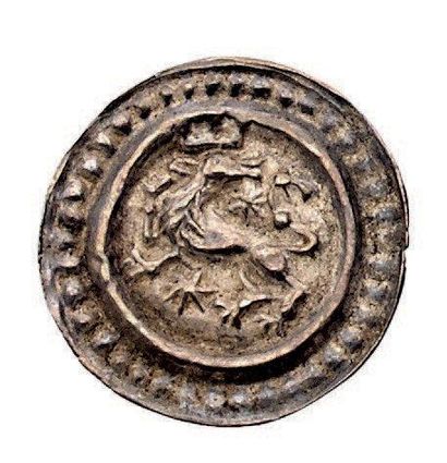 Allemagne ÜBERLINGEN Friedrich II (1215-1250) Lion à gauche, retournant la tête....