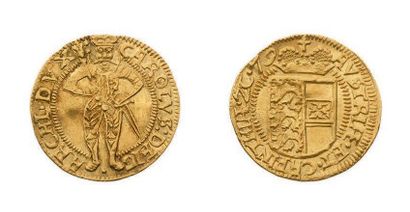 AUTRICHE Ducat d'or. 1583. 3,48 g. Klagenfurt (Carinthie). L'Archiduc couronné et...