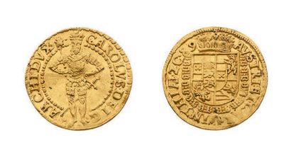AUTRICHE Ducat d'or. 1589. 3,45 g. Klagenfurt (Carinthie). L'Archiduc couronné et...