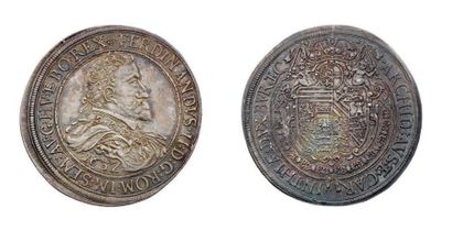 AUTRICHE Thaler. 1632. Saint Veit (Carinthie). 28,01 g. Son buste lauré, drapé et...