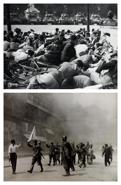 null AGENCE L.A.P.I. ET DIVERS La libération de Paris, 1945: les barricades, troupes...