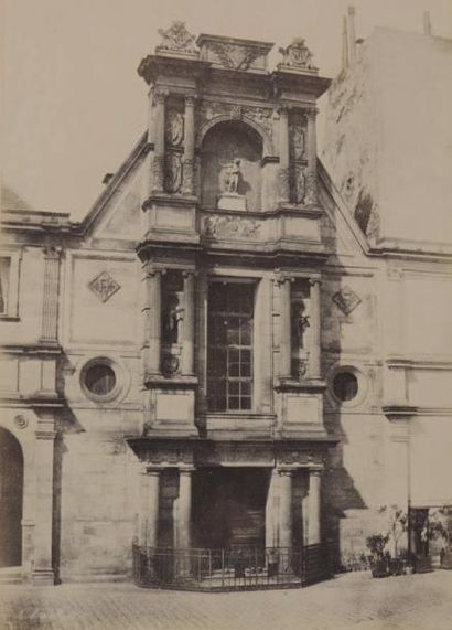 Charles Marville (1816-1879) Portique du Chateau d'Anet (École des Beaux Arts), 1853...