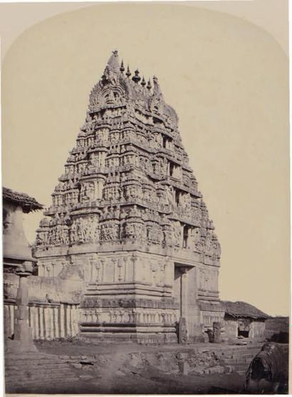 LIEUTENANT COLONEL HENRY DIXON (1820-1893) Views in Mysore: Temple of Belaru (entrance),...