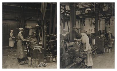 Henry Bedford Lemere (1865-1944) Ouvrières des usines Cunard Birkenhead, Liverpool,...