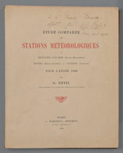 Gustave EIFFEL Etudes comparées des Stations Météorologiques de Beaulieu-surmer,...