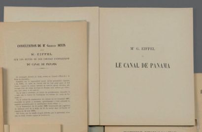 null EIFFEL ET PANAMA G. Eiffel et le Canal de Panama. Sans lieu ni date (Paris,...