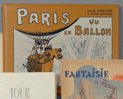SCHELCHER (A.) ET A. OMER-DECUGIS Paris vu en ballon et ses environs. Préface de...