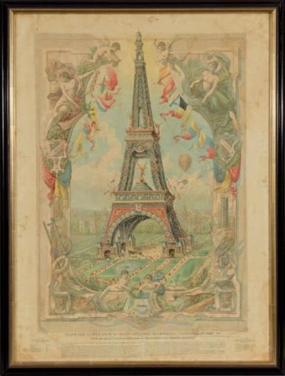 null EXPOSITION UNIVERSELLE DE 1889 Ce que sera la Tour Eiffel, la grande attraction...