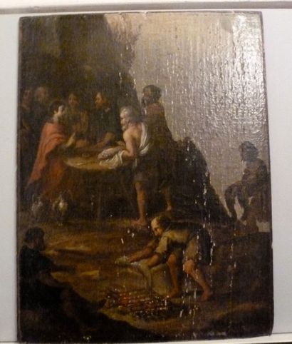 null Ecole française XIXème siècle
La bénédiction
Huile sur bois
39,5x 30,4 cm