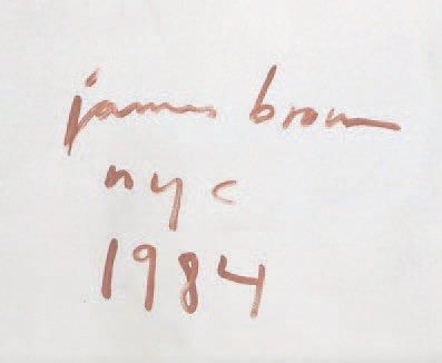 James BROWN (né en 1951) NYC Huile sur toile. Signé, titré et daté 84 au dos. 198...