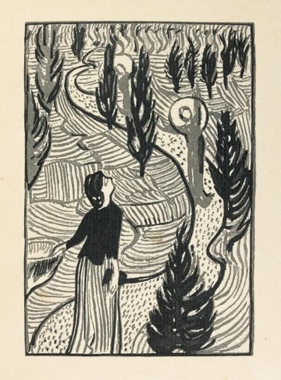 Paul VERLAINE Sagesse. Paris, Ambroise Vollard, 1911 (1910). Un volume in-4° plein...