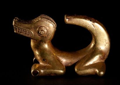 null Uraba Colombie Effigie de jaguar Importante sculpture en or(fonte à la cire...