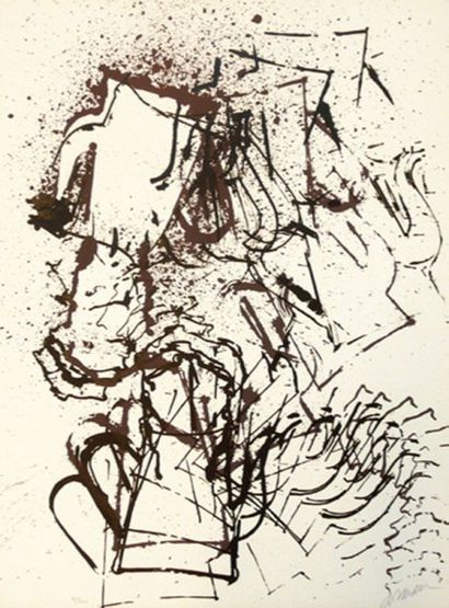 ARMAN Fernandez (1928-2005) ARMAN "Sans titre", 1971Lithographie signée en bas à...
