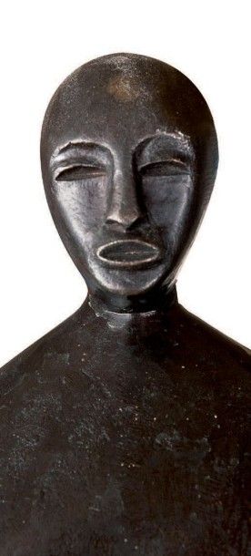 Axel CASSEL (1955 - 2015) 
Grande noire - 1987
Sculpture en bronze ciselé et patiné,...