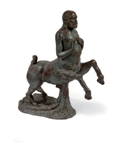 Rosine BALDACCINI (née en 1934) 
Centaure au buste de César - 2001
Sculpture en bronze...
