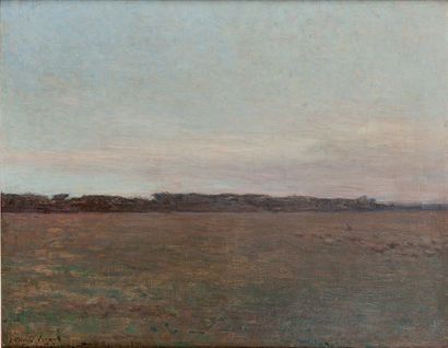 Ernest Joseph LAURENT (1859 - 1929) 
Paysage
Huile sur toile
Signé, envoyé et situé...
